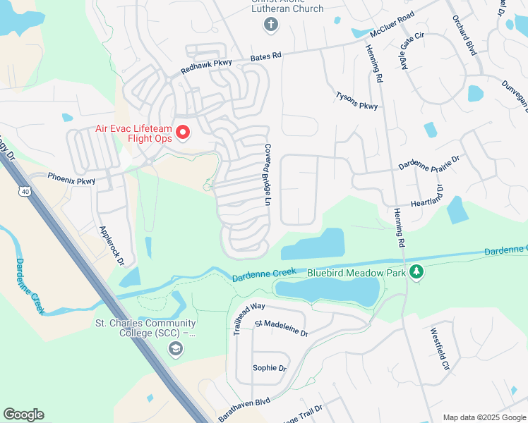 map of restaurants, bars, coffee shops, grocery stores, and more near 467 Boardwalk Springs Place in O'Fallon