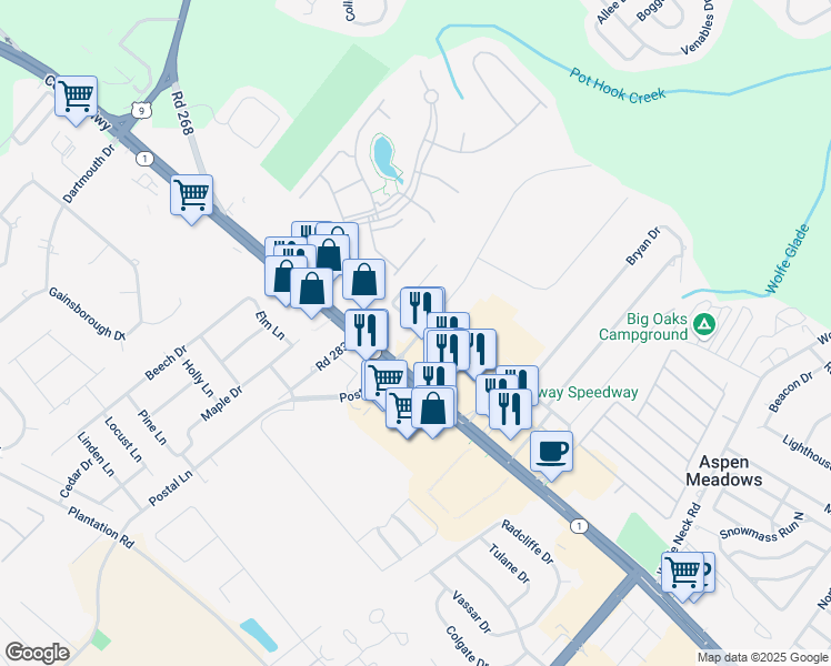 map of restaurants, bars, coffee shops, grocery stores, and more near 34866 West Isaacs Drive in Rehoboth Beach