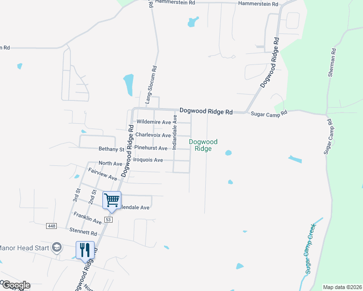 map of restaurants, bars, coffee shops, grocery stores, and more near 1221 Pinehurst Avenue in Wheelersburg