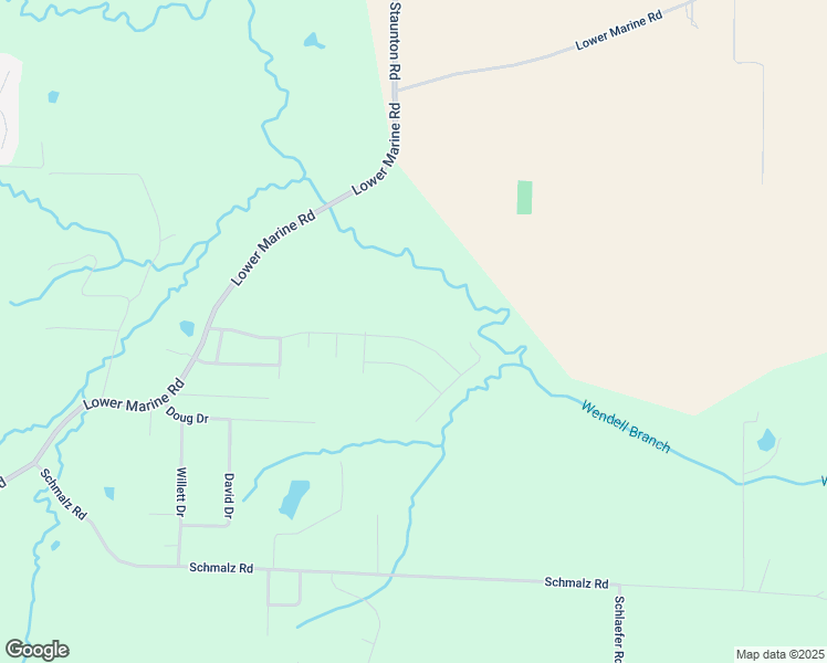 map of restaurants, bars, coffee shops, grocery stores, and more near 8917 Wendell Creek Drive in Saint Jacob