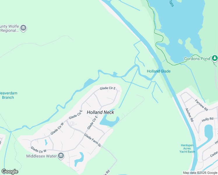 map of restaurants, bars, coffee shops, grocery stores, and more near 104 Glade Circle East in Rehoboth Beach