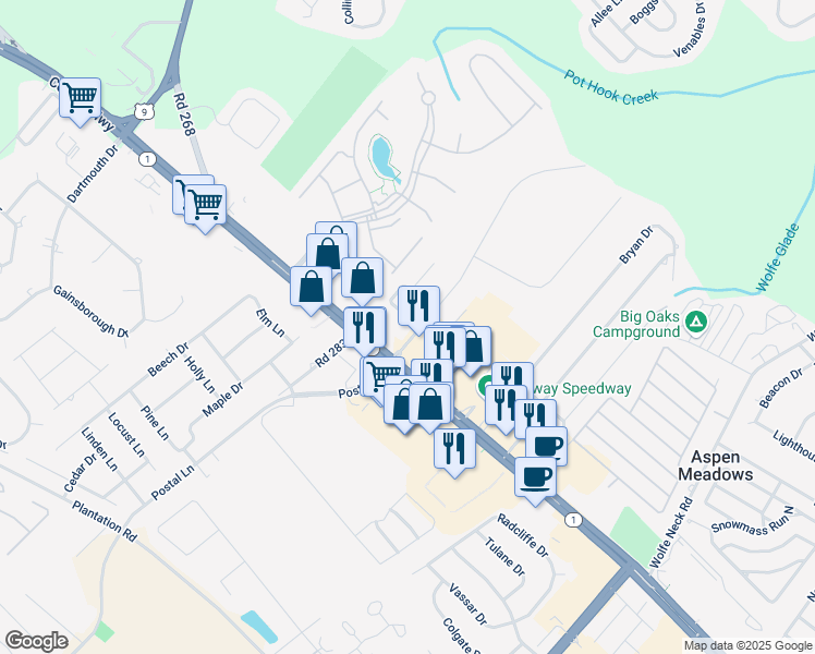 map of restaurants, bars, coffee shops, grocery stores, and more near 34866 West Isaacs Drive in Rehoboth Beach
