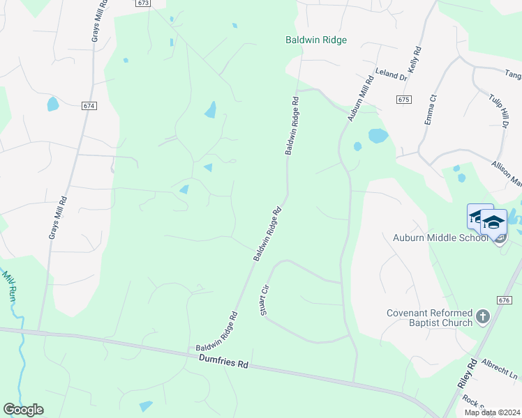 map of restaurants, bars, coffee shops, grocery stores, and more near 7250 Baldwin Ridge Road in Warrenton