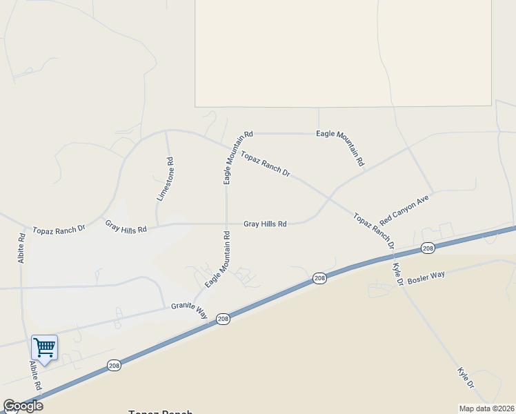 map of restaurants, bars, coffee shops, grocery stores, and more near 4030 Gray Hills Road in Douglas County