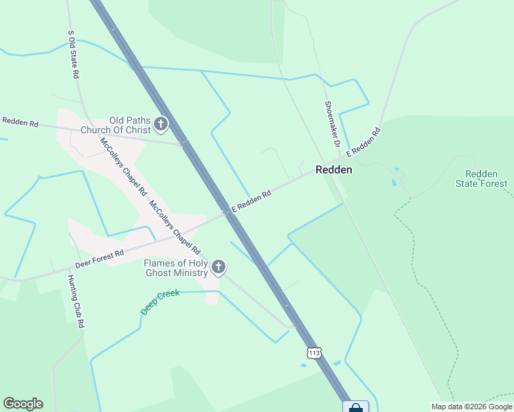 map of restaurants, bars, coffee shops, grocery stores, and more near 18101-18125 Dupont Boulevard in Georgetown