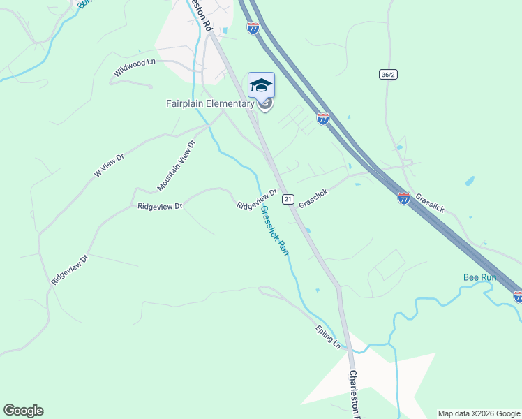 map of restaurants, bars, coffee shops, grocery stores, and more near 204 Ridgeview Drive in Ripley