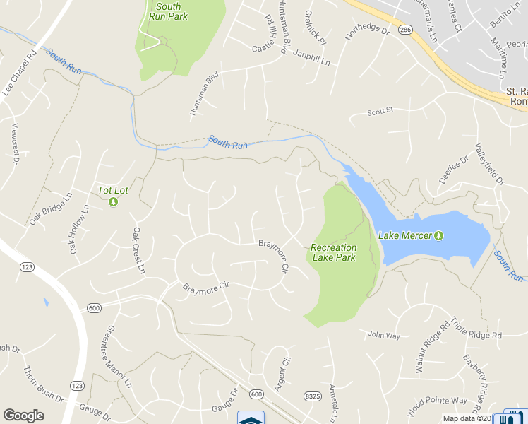 map of restaurants, bars, coffee shops, grocery stores, and more near 7901 Bracksford Court in Fairfax Station