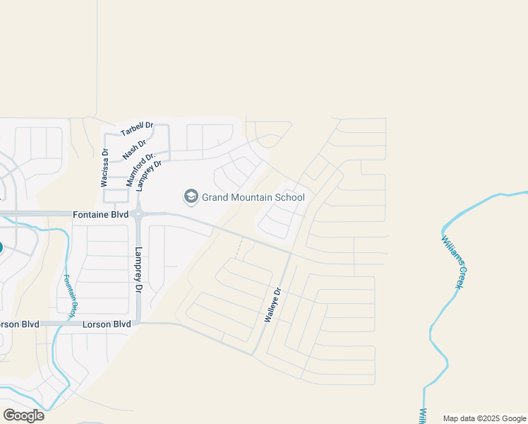 map of restaurants, bars, coffee shops, grocery stores, and more near Cattle Baron Way in Colorado Springs