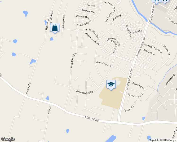 map of restaurants, bars, coffee shops, grocery stores, and more near 14053 Rora Moss Place in Bristow