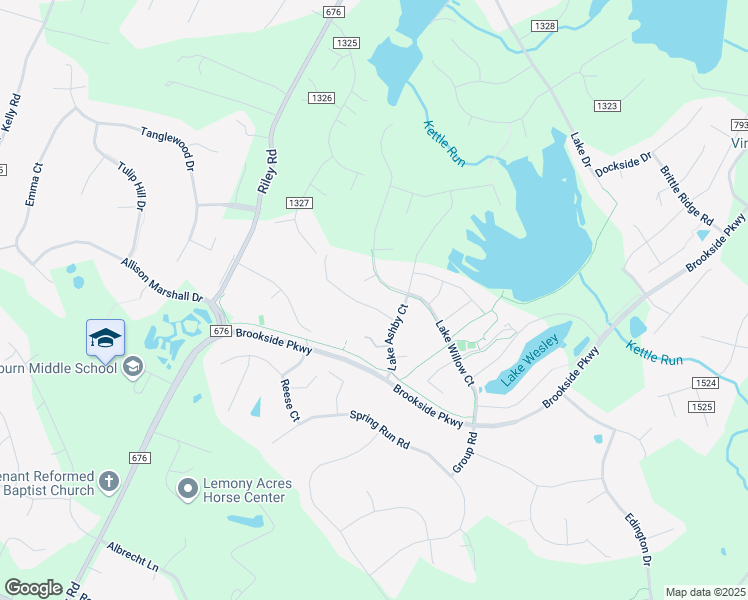 map of restaurants, bars, coffee shops, grocery stores, and more near 6560 Wellspring Court in Warrenton