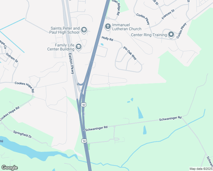 map of restaurants, bars, coffee shops, grocery stores, and more near 29141 Superior Circle in Easton