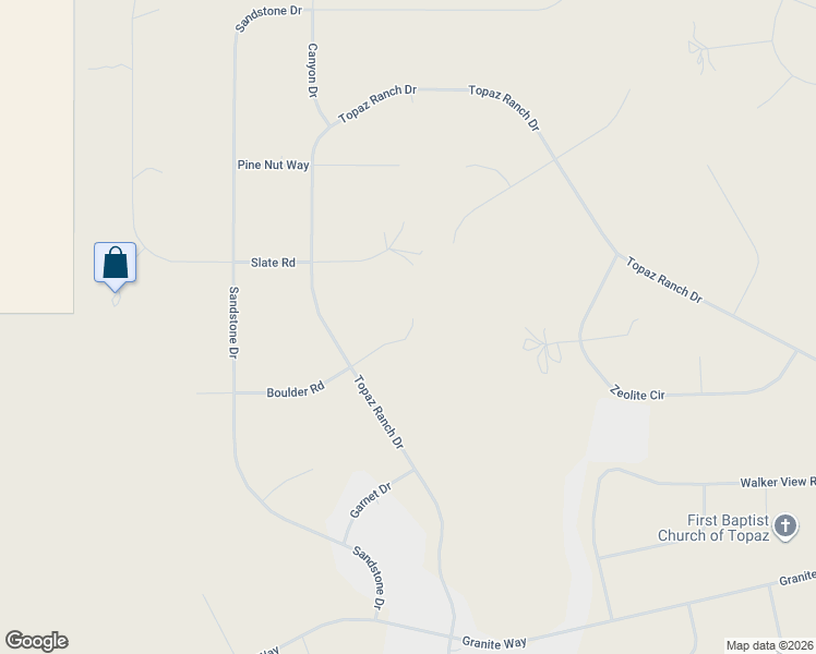 map of restaurants, bars, coffee shops, grocery stores, and more near 3670 Boulder Road in Douglas County