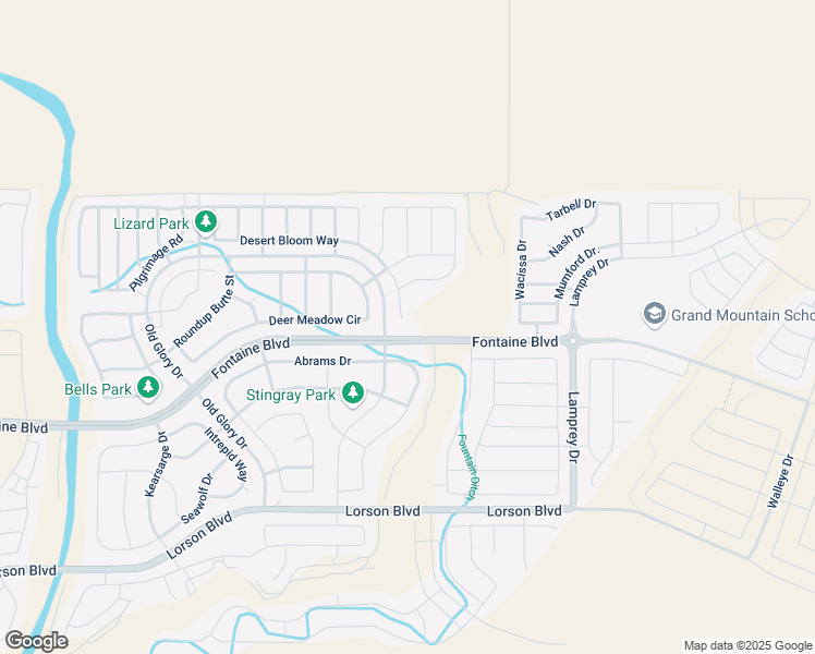map of restaurants, bars, coffee shops, grocery stores, and more near 10667 Desert Bloom Way in Colorado Springs