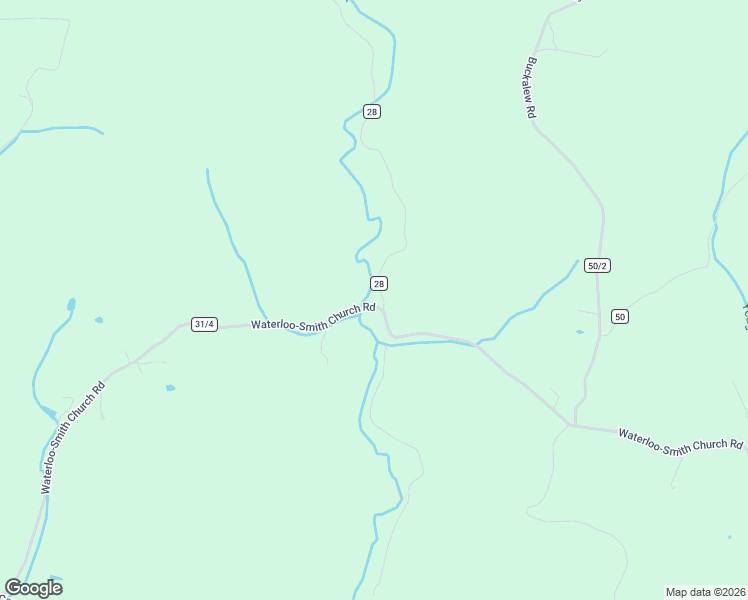 map of restaurants, bars, coffee shops, grocery stores, and more near 8659 Waterloo-Smith Church Road in Leon