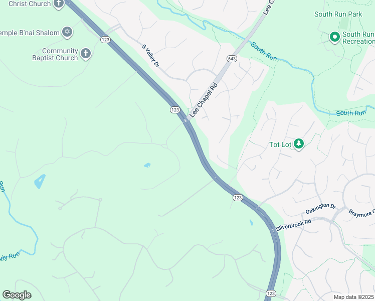 map of restaurants, bars, coffee shops, grocery stores, and more near 9922 Evenstar Lane in Fairfax Station