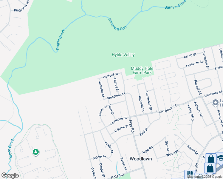 map of restaurants, bars, coffee shops, grocery stores, and more near 7925 Caledonia Street in Alexandria