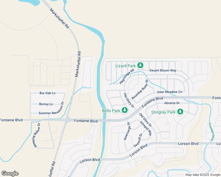 map of restaurants, bars, coffee shops, grocery stores, and more near 6266 Bearcat Loop in Colorado Springs