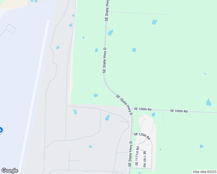 map of restaurants, bars, coffee shops, grocery stores, and more near 99-101 Southeast State Highway D in Knob Noster