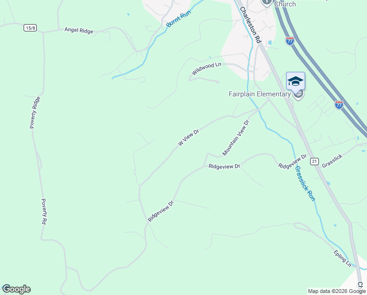 map of restaurants, bars, coffee shops, grocery stores, and more near 475 West View Drive in Ripley