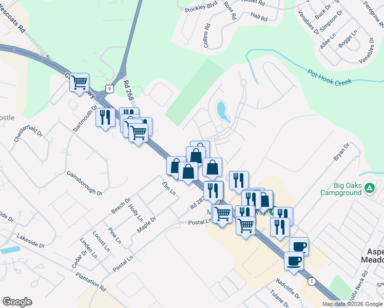 map of restaurants, bars, coffee shops, grocery stores, and more near 34646 Bay Crossing Boulevard in Lewes