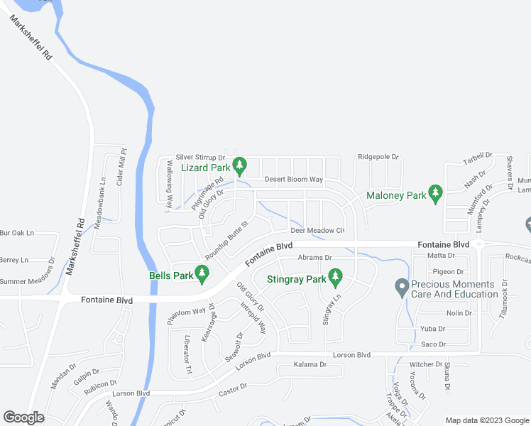 map of restaurants, bars, coffee shops, grocery stores, and more near 6225 Laurel Grass Range Trail in Colorado Springs