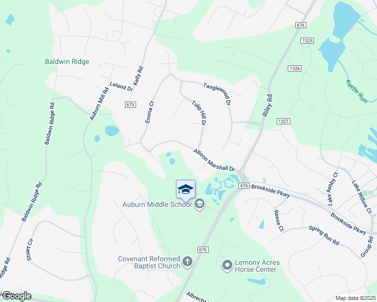 map of restaurants, bars, coffee shops, grocery stores, and more near 5131 Allison Marshall Drive in Warrenton