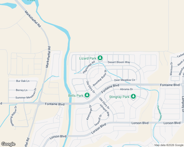 map of restaurants, bars, coffee shops, grocery stores, and more near 128 Old Glory Drive in Colorado Springs