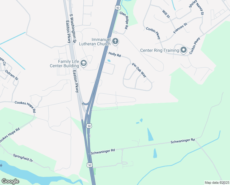 map of restaurants, bars, coffee shops, grocery stores, and more near 29009 Superior Circle in Easton