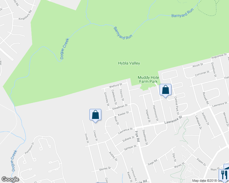 map of restaurants, bars, coffee shops, grocery stores, and more near 7915 Caledonia Street in Alexandria