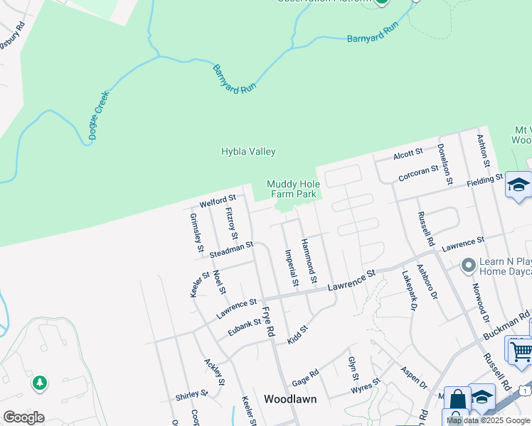 map of restaurants, bars, coffee shops, grocery stores, and more near 4743 Pomegranate Court in Alexandria