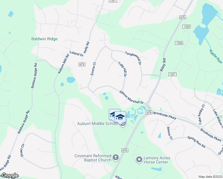 map of restaurants, bars, coffee shops, grocery stores, and more near 5141 Allison Marshall Drive in Warrenton