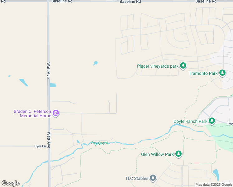map of restaurants, bars, coffee shops, grocery stores, and more near 5606 Straight Road in Roseville