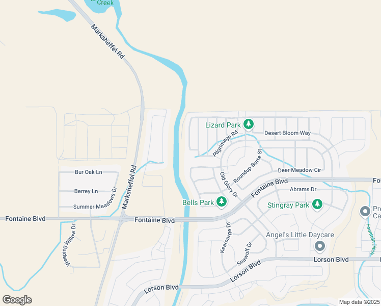 map of restaurants, bars, coffee shops, grocery stores, and more near 9670 Silver Stirrup Drive in Colorado Springs