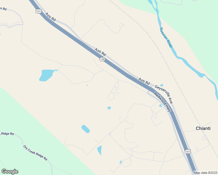 map of restaurants, bars, coffee shops, grocery stores, and more near 24625 Chianti Road in Geyserville