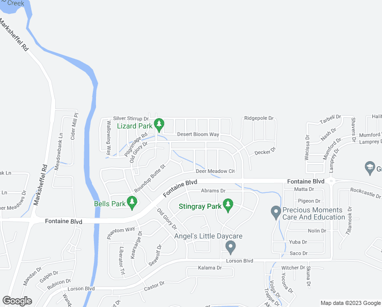 map of restaurants, bars, coffee shops, grocery stores, and more near 6214 Saddlebred Way in Colorado Springs
