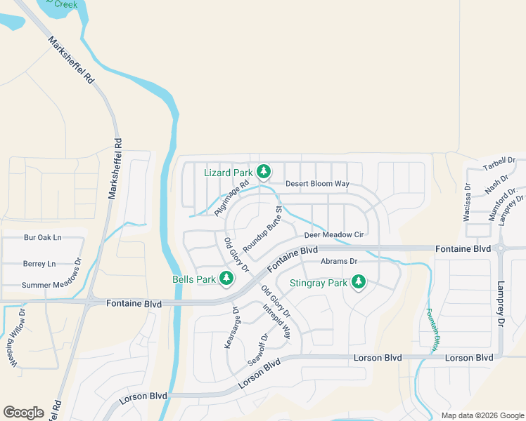 map of restaurants, bars, coffee shops, grocery stores, and more near 6228 Roundup Butte Street in Colorado Springs