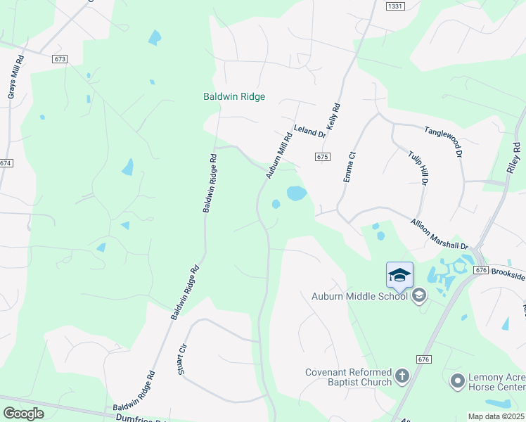 map of restaurants, bars, coffee shops, grocery stores, and more near 7179 Auburn Mill Road in Warrenton