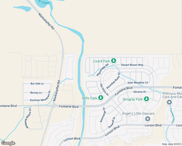 map of restaurants, bars, coffee shops, grocery stores, and more near 6359 Wallowing Way in Colorado Springs