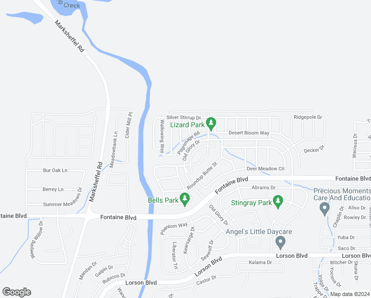 map of restaurants, bars, coffee shops, grocery stores, and more near 6258 Pilgrimage Road in Colorado Springs