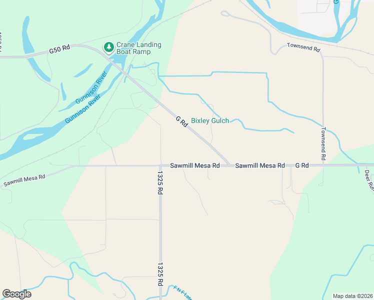 map of restaurants, bars, coffee shops, grocery stores, and more near 5931-5949 Sawmill Mesa Road in Delta