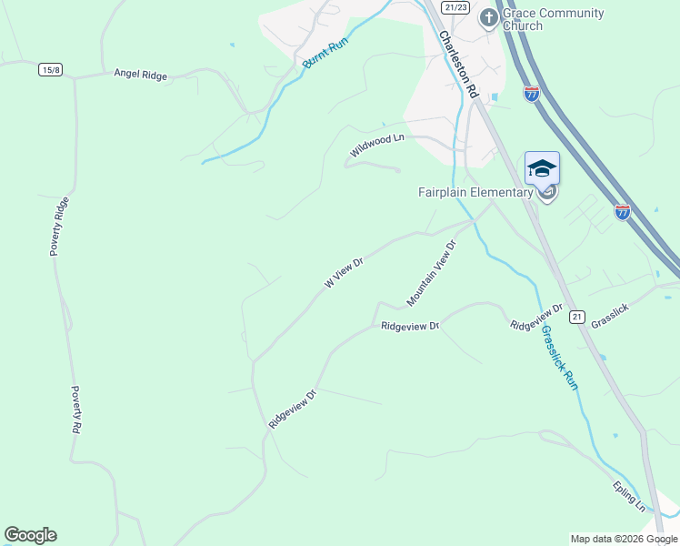 map of restaurants, bars, coffee shops, grocery stores, and more near 475 West View Drive in Ripley