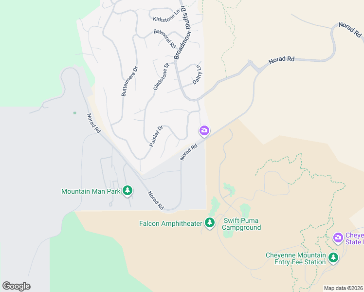 map of restaurants, bars, coffee shops, grocery stores, and more near 305 Paisley Drive in Colorado Springs