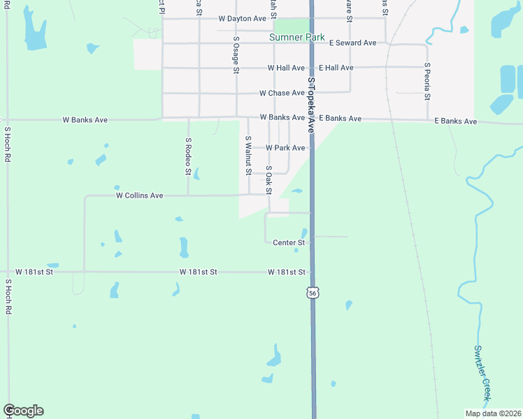 map of restaurants, bars, coffee shops, grocery stores, and more near 11015 South Oak Street in Burlingame