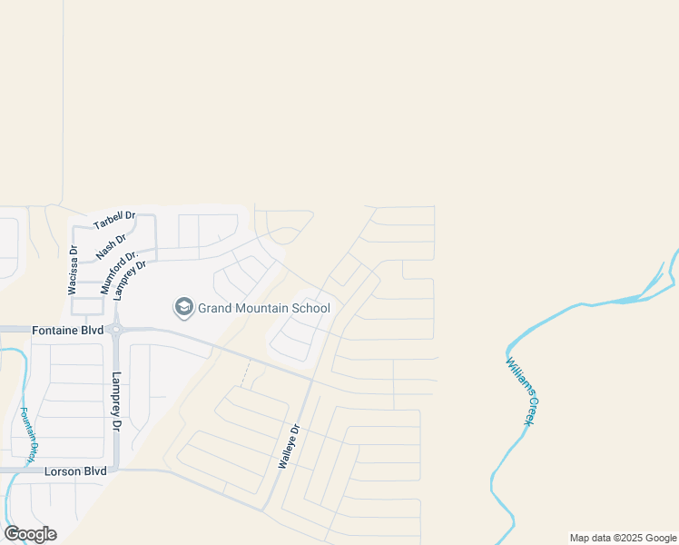 map of restaurants, bars, coffee shops, grocery stores, and more near Cattle Baron Way in Colorado Springs