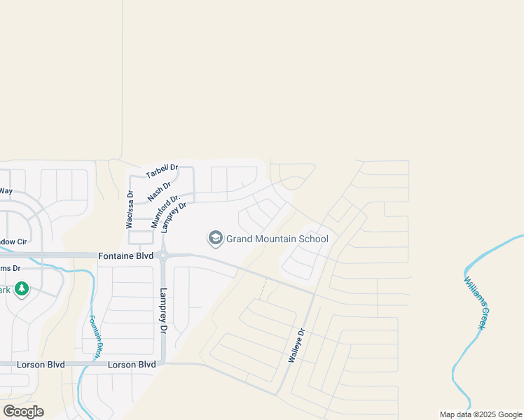 map of restaurants, bars, coffee shops, grocery stores, and more near Cattle Baron Way in Colorado Springs