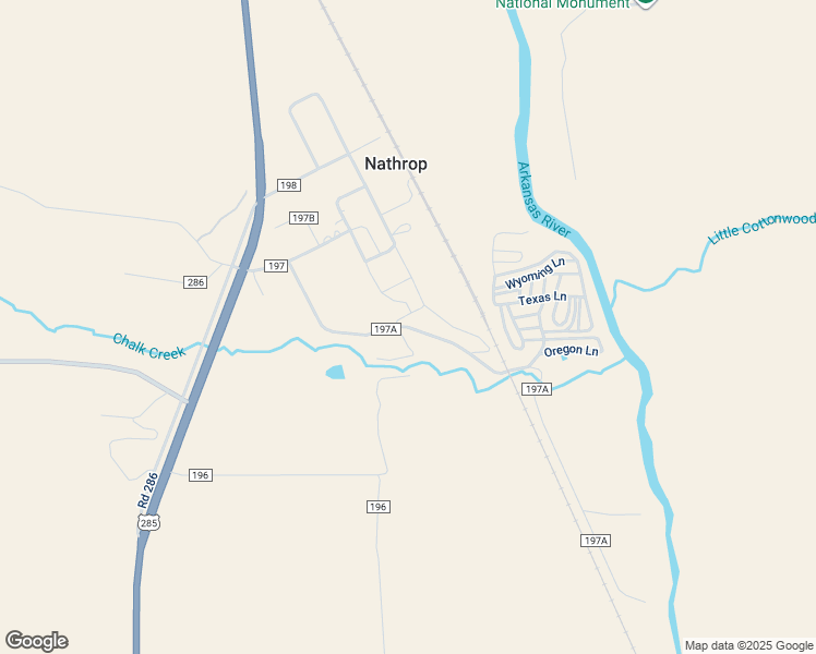 map of restaurants, bars, coffee shops, grocery stores, and more near 11234 County Road 197A in Nathrop