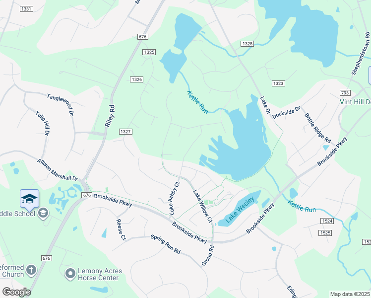map of restaurants, bars, coffee shops, grocery stores, and more near 3991 Lake Ashby Court in Warrenton