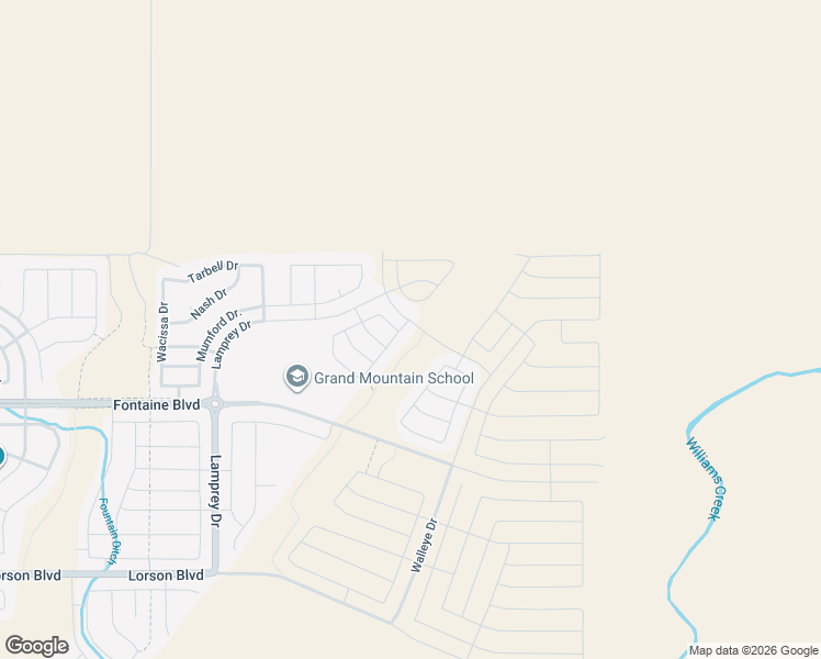map of restaurants, bars, coffee shops, grocery stores, and more near Cattle Baron Way in Colorado Springs