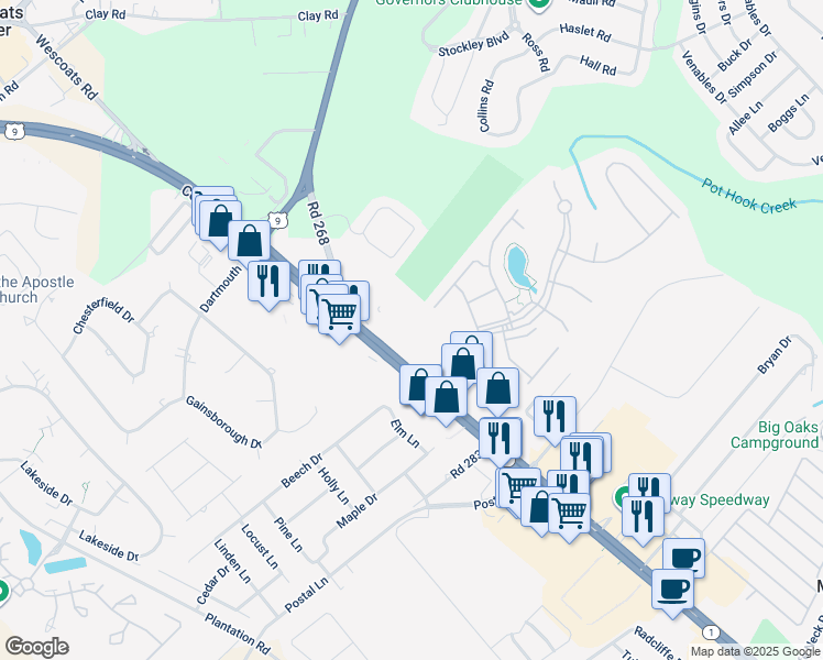 map of restaurants, bars, coffee shops, grocery stores, and more near 34677 Villa Circle in Lewes
