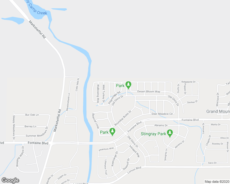 map of restaurants, bars, coffee shops, grocery stores, and more near Journey Drive in Colorado Springs